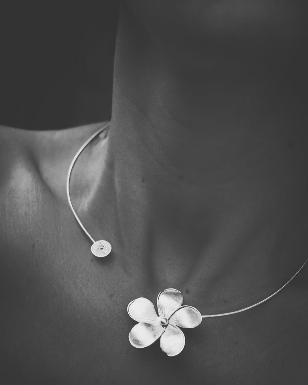 گردنی نقره مدل طوق