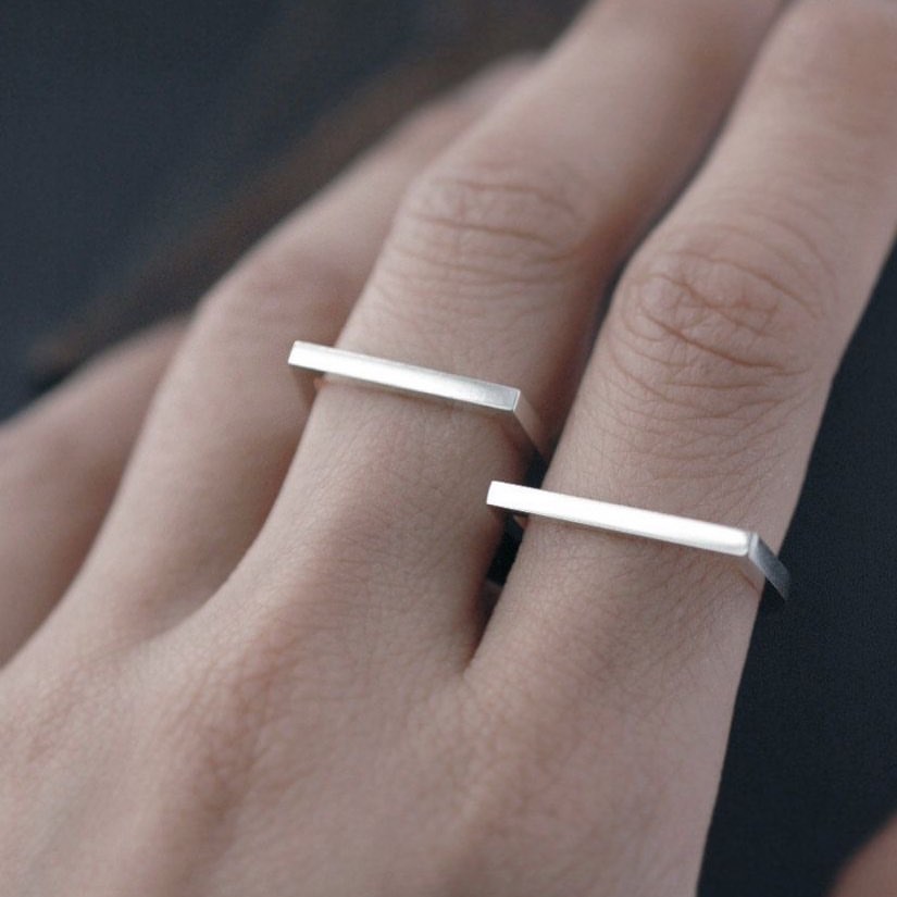 انگشتر مربعی یونیسکس